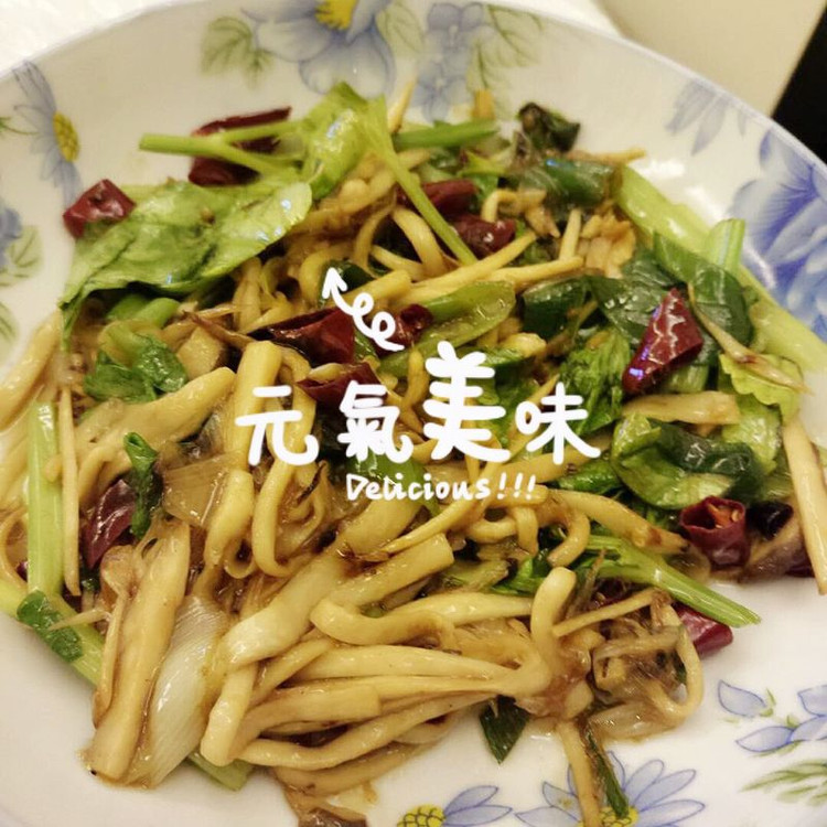 香辣杏鲍菇丝的做法