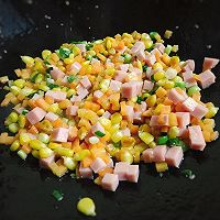酱油火腿炒饭 #美食美刻 乐享美极#的做法图解5