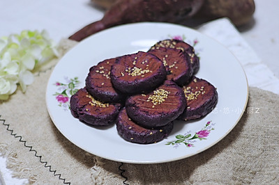 Q弹软糯-口感香甜 紫薯糯米饼