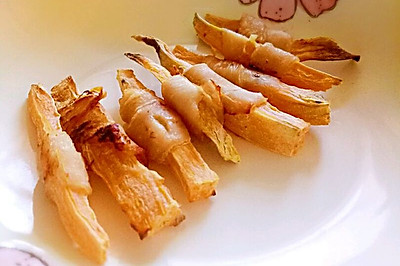 狗狗零食——红薯缠鸡胸肉(烤箱版)