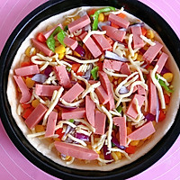 自制八寸火腿披萨（含披萨底做法）的做法图解11