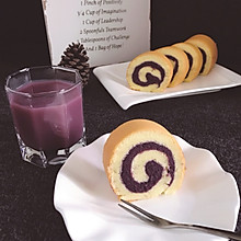 紫薯夹心蛋糕卷