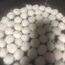 自己做的鱼圆