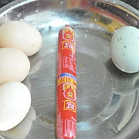 双蛋蒸肠的做法图解1