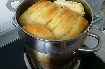 面包机揉面版牛奶拉丝面包——超好吃