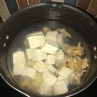 黄蛤小白菜豆腐汤的做法图解4