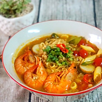泰美味：海鲜冬阴功泡面的做法图解14