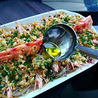 蒜蓉粉丝开边虾的做法图解10