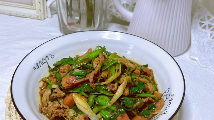 蒜苗炒肉