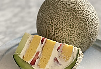 蜜瓜蛋糕——藏在网纹瓜里的浪漫的做法