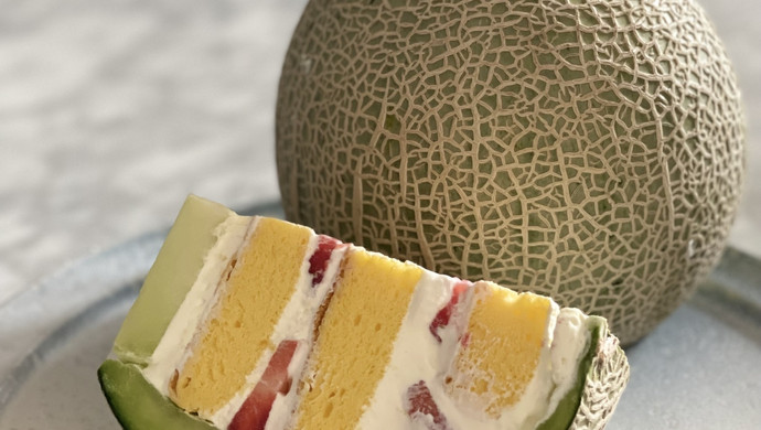 蜜瓜蛋糕——藏在网纹瓜里的浪漫