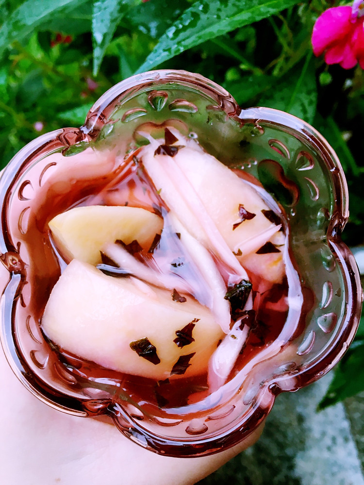 夏日高颜值清爽小食-紫苏桃子姜的做法