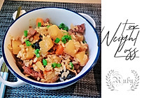 减肥主食：香喷喷的牛肉糙米焖饭#冰箱剩余食材大改造#的做法