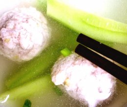 黄瓜圆子汤的做法