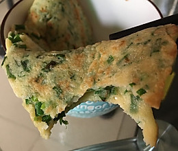 蒜苗煎鸡蛋饼的做法