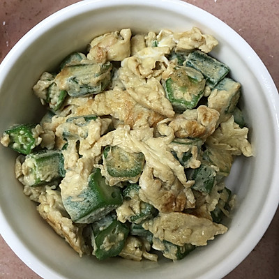 秋葵炒鸡蛋