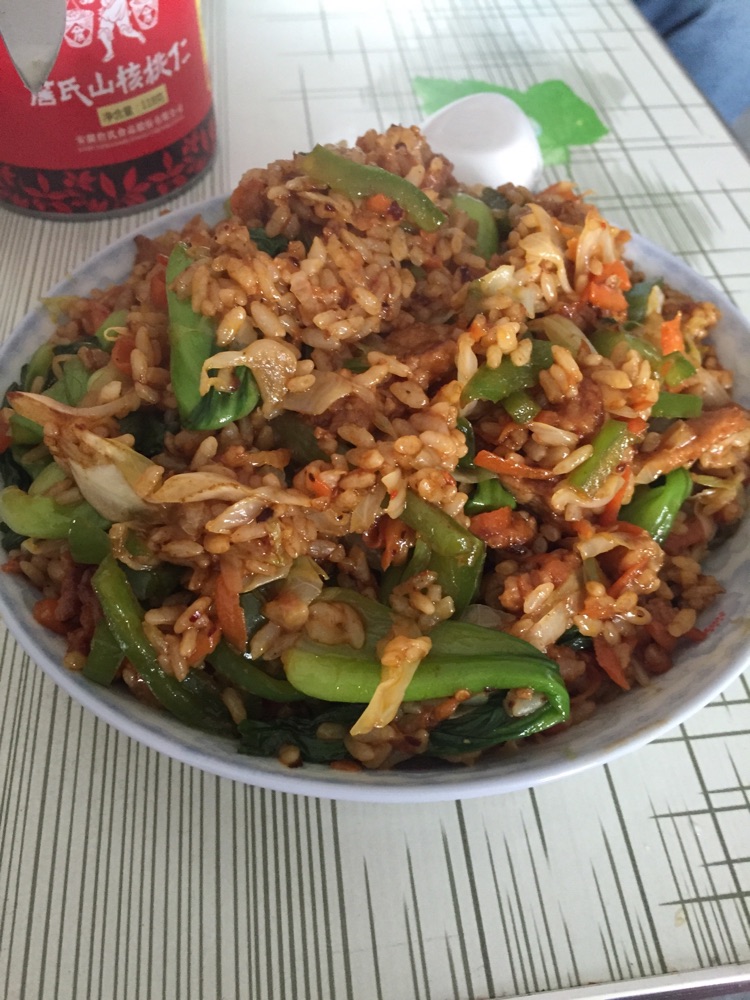 肉丝炒饭的做法图解3