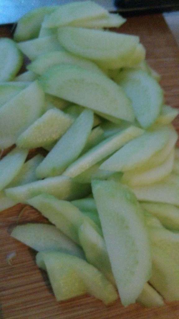 芥蓝山药的做法图解2