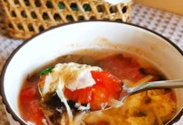 怎样做好一碗有料的西红柿鸡蛋汤#15分钟周末菜#的做法
