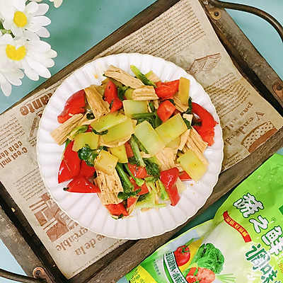 腐竹炒杂蔬
