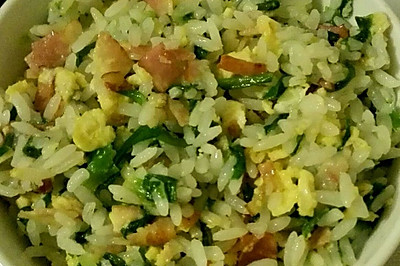 培根韭菜鸡蛋炒饭