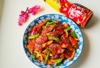 #做川菜用豪吉#香肠炒辣椒的做法