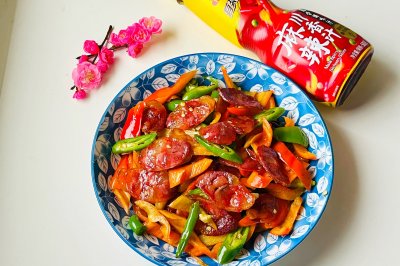 香肠炒辣椒