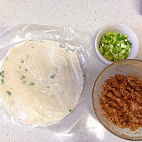 不用和面，外酥里嫩的手抓饼版-快手香酥肉饼的做法图解1