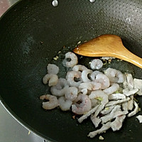蒜苔虾仁炒肉的做法图解9