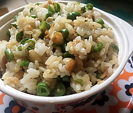 豆角萝卜干炒饭的做法