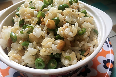 豆角萝卜干炒饭