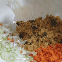 #天猫美味妙妙屋#剩米饭的花样吃法—芝士火腿饭团的做法图解4