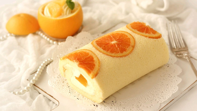 清新不腻香橙蛋糕卷