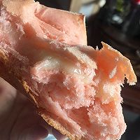 樱花粉色麻薯红豆沙软欧包的做法图解10