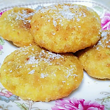 南瓜豆沙糯米饼