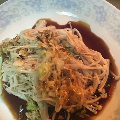 白灼金针菇