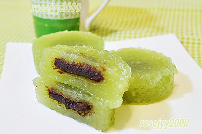 抹茶水晶豆沙盏