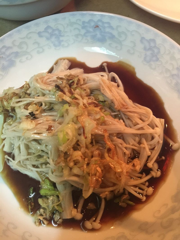 白灼金针菇