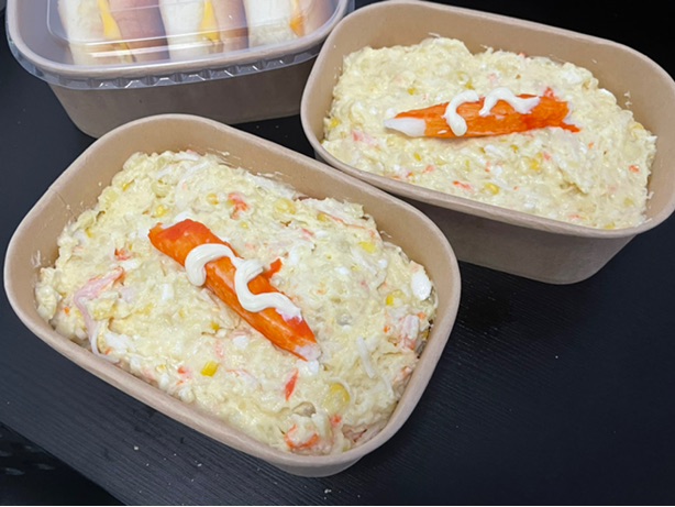 土豆泥沙拉玉米鸡蛋土豆蟹柳沙拉的做法