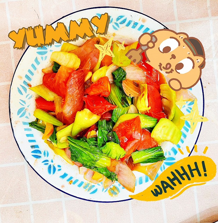 夏日爽口彩蔬的做法