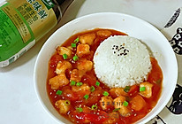 #i上冬日 吃在e起#茄汁鳕鱼盖饭的做法