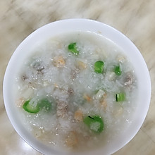 瑶柱虾米瘦肉菜心粥