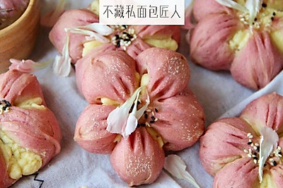 粉红少女心——清新樱花面包