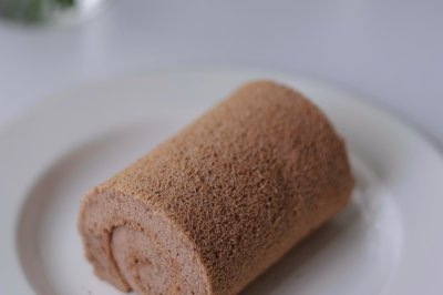 烫面肉桂戚风卷｜轻松拥有毛巾面❗️