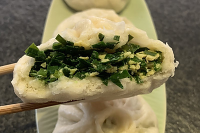 韭菜鸡蛋馅大包子