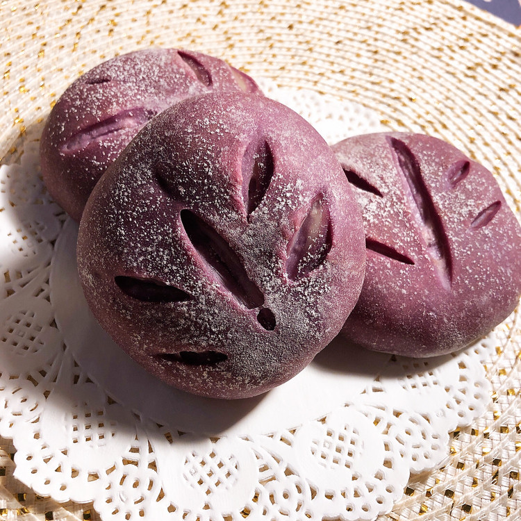 紫薯芋泥欧包的做法