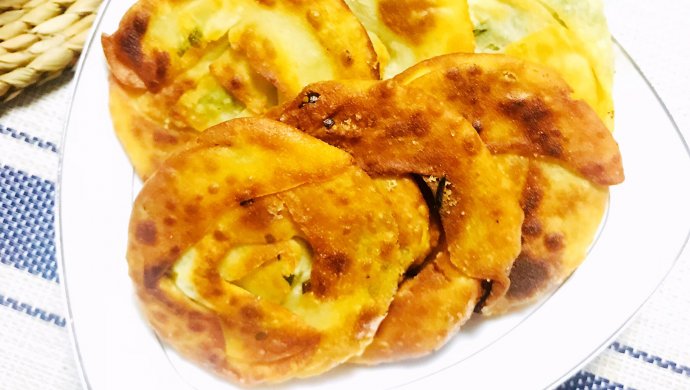 饺子皮葱油饼