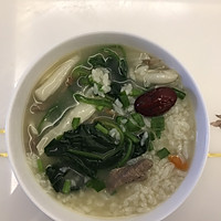 猪肝菠菜粥的做法图解7