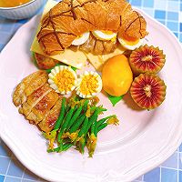 #春日露营 易享“佳”味 #鸡肉三明治～轩的不重样早餐的做法图解6