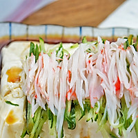鳕鱼蟹柳黄瓜凉拌豆腐#极地鲜味厨艺大比拼#的做法图解6